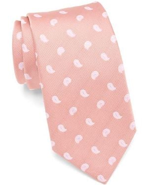 Bonobos Paisley On Silk Twill Ground Tie - Pink