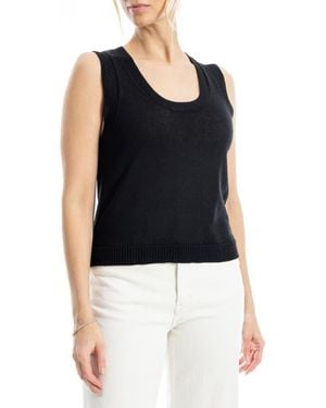 Max Studio Knit Shell Top - Blue