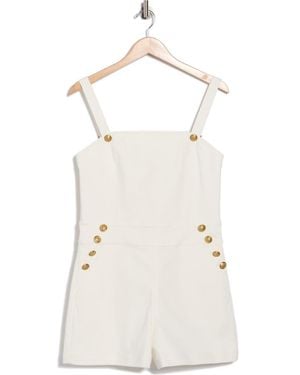 Alice + Olivia Vita Denim Romper - White