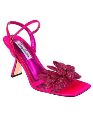 Lady Couture Lust Floral Ankle Strap Sandal - Pink