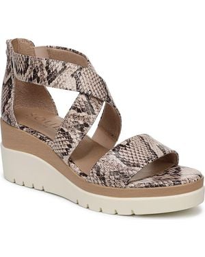 Naturalizer Goodtimes Platform Wedge Sandal - Metallic