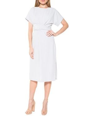 Alexia Admor Twist Front Midi Dress - White