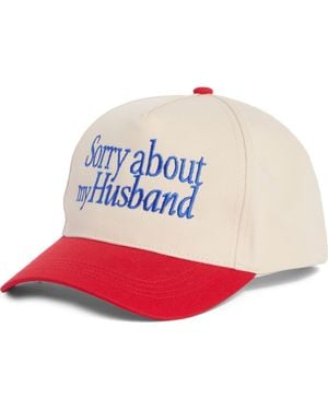 David & Young Sorry About My Husband Baseball Cap - Red