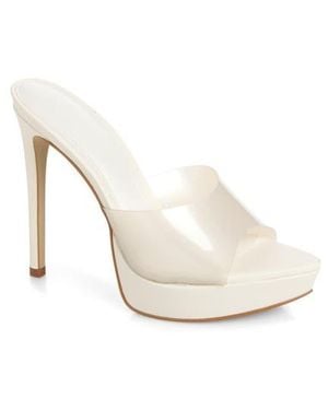 Steve Madden Motel Stiletto Slide Sandal - White