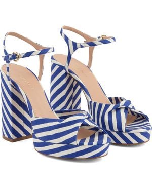LK Bennett Rosa Twist Front Platform Sandal - Blue