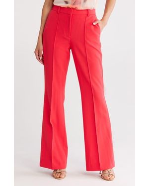 DKNY Pintucked Front Pants - Red