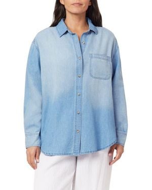C&C California Alaina Relaxed Chambray Shirt - Blue