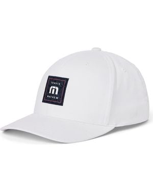 Travis Mathew Final Boarding Six-Panel Snapback Cap - White