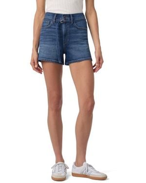 Joe's Jeans Belted Relaxed Denim Shorts - Blue