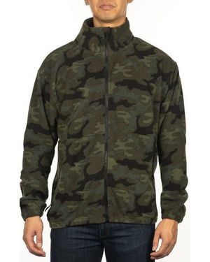 Burnside Polar Fleece Full Zip Jacket - Green