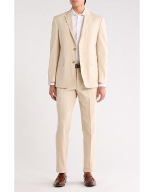 JB Britches Two Button Side Vent Suit - Natural