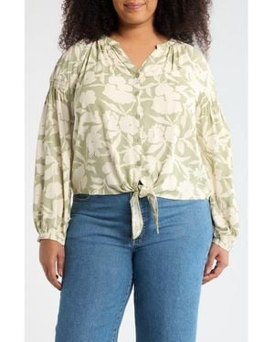Sanctuary Tie Front Top - Natural