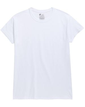 Hanes 4-Pack Cotton T-Shirts - White