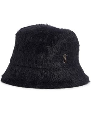 Steve Madden Soft Fuzzy Bucket Hat - Blue