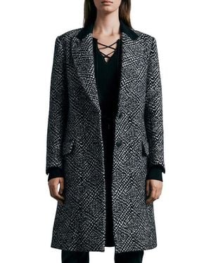 Rag & Bone Wooster Textured Coat - Black