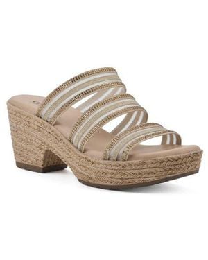 White Mountain Bianna Espadrille Platform Sandal - Multicolor