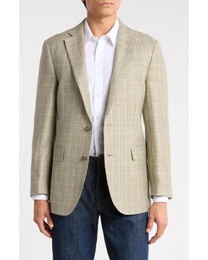 Brooks Brothers Linen & Wool Blend Two-Button Sport Coat - Natural