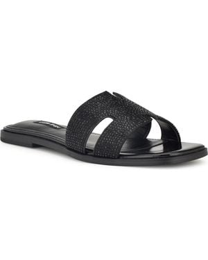 Nine West Giselle Flat Sandal - Black