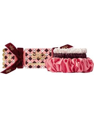 Slip Pure Silk Scrunchie Set - Red