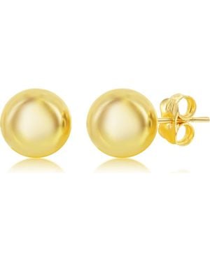 Simona 14K Bead Stud Earrings - Yellow