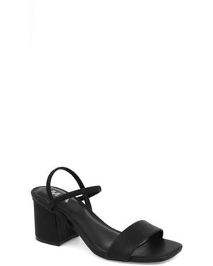 MIA Zissy Block Heel Sandal - Black