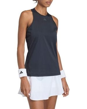 adidas Club High Neck Racerback Tank - Blue