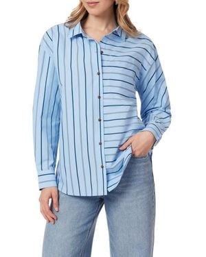 Scotch & Soda Oversize Button-Up Shirt - Blue