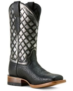 Ariat Frontier Wittman Diamond Quilt Leather Boot - Black