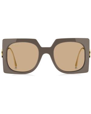 Etro 54Mm Square Sunglasses - Natural