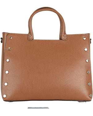 Persaman New York Studded Tote - Brown