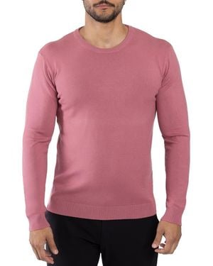 Xray Jeans Crewneck Knit Pullover Sweater - Pink