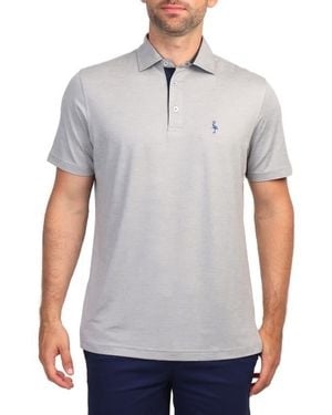 Tailorbyrd Short Sleeve Performance Knit Polo - Gray