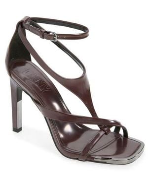 DKNY Audrey Ankle Strap Sandal - Red