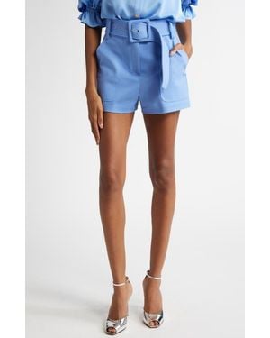 Ramy Brook Kasey Belted Shorts - Blue