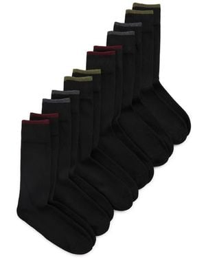 Ted Baker Assorted 6-Pack Crew Socks - Black
