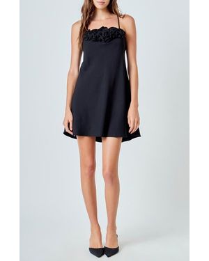 Endless Rose Rosette Minidress - Black
