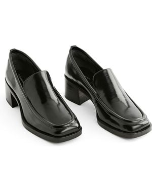 Reformation Noah Flare Heel Loafer - Black