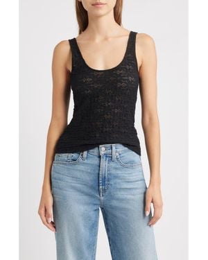 Rails Donya Lace Scoop Neck Tank - Black