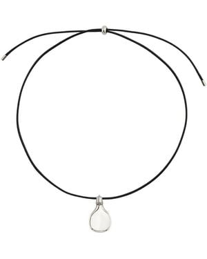 Rebel Gender Inclusive Gourd Shape Necklace - Metallic