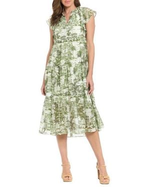 hunter green dress near me Hunter Green V-Neck Maxi Dress With Long Sleeve And Slit main image 0