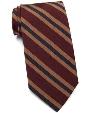 Brooks Brothers Diagonal Stripe Silk Tie - Red