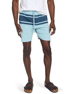 Faherty Shorelite 7-Inch Upf 50+ Swim Trunks - Blue