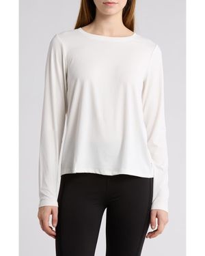 Jessica Simpson Long Sleeve Tie Back T-Shirt - White