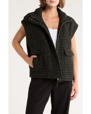 Rag & Bone Amina Tweed Vest - Black