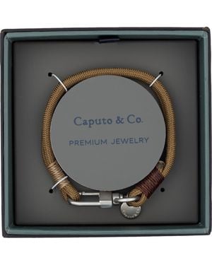 Caputo & Co. Nylon Cord Bracelet - Gray