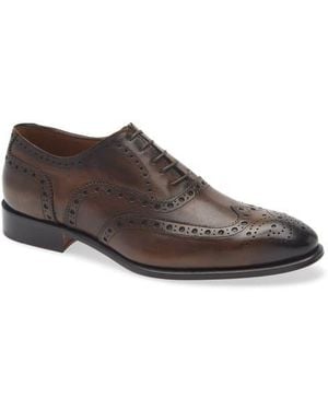 To Boot New York Angelo Brogue Wingtip Oxford - Brown