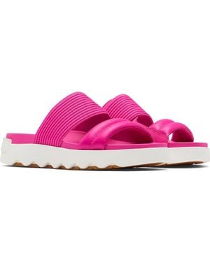 Sorel Viibe Asymmetric Slide Sandal - Pink