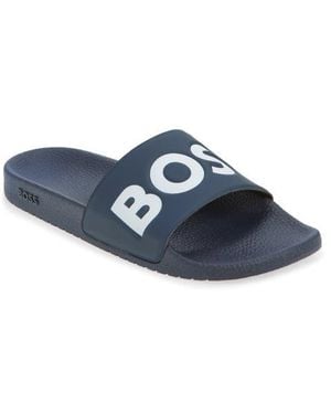 BOSS Aryeh Slide Sandal - Blue