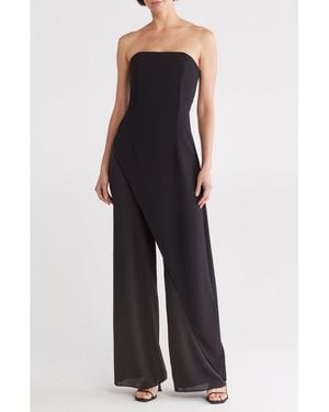 Alice + Olivia Alondra Strapless Jumpsuit - Black