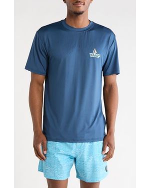 Volcom Crawdad Skeller Swim T-Shirt - Blue